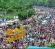 Simhachalam crowded with devotees for the grand 32 km Giri Pradakshina festival