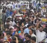 YSRCP holds protests across Andhra Pradesh over 'irregularities' in teachers’ recruitment