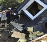 Explosion at mall in southwestern Japan leaves people trapped, injured after major earthquake