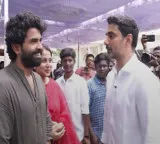 Nara Lokesh fun interaction with SS Karthikeya and Pooja Prasad