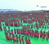 Dhimsa dance Guinness World Record by tribal women at Bhogapuram Airport