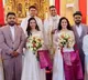 Twin brothers marry twin sisters ceremony conducted by twin priests