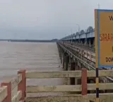 Godavari River surging first flood warning issued at Dowleswaram