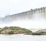 Godavari River in spate at Bhadrachalam third warning issued