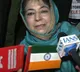 Former Jammu Kashmir CM Mehbooba Mufti holds Tricolour upside down BJP slams