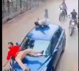 Rajasthan Road Accident Speeding Bike Hits Car And Youths Fly Into Air