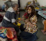 Shilpa Shinde skips 'Lock Upp' success party, receives grand welcome from elderly women at her Karjat shelter home