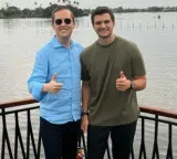 Michael Boulos visits Kerala and enjoys houseboat ride in heavy rain