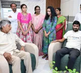 Chandrababu Naidu visits Nadendla Brahmam Chowdary in Tadepalli