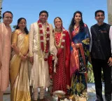 Minister Nara Lokesh attends Dr Raja son wedding in USA