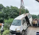 Madhya Pradesh Rajgarh tragedy nine drowned as van swept away in overflowing stream