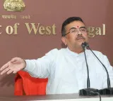 Suvendu Adhikari takes jibe at Mamata Banerjee amid protests, asks her to put on headset in public