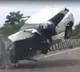 Aban Ahmed Gangster Atiq Ahmed son tragic death car flies in air video
