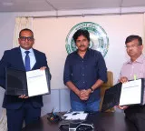 Protective shield for Uppada coast MoU with Madras IIT in the presence of Pawan Kalyan