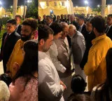 Narendra Modi and Mallikarjun Kharge share lighthearted moment at wedding reception