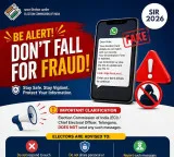 Telangana CEO warns voters against calls and SMS in the name of SSR