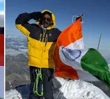 V Venkateswara Rao Eluru SI climbs Europe highest peak with 100 meter flag