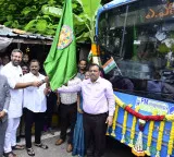 Bhogapuram Airport Aero Express electric bus services launched from Visakhapatnam