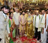 Bandla Ganesh daughter Janani wedding AP CM Chandrababu Naidu attends with wife