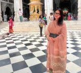 Sunny Leone visits ISKCON temple for new movie Chudail