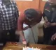 Sai Durga Tej cake cutting in Kanipakam Mega hero caught in controversy