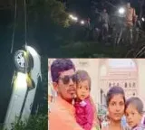 Siddipet District Tragedy Car Plunges Into Well