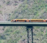 Vande Bharat runs at 100 kmph on worlds highest railway bridge for the first time