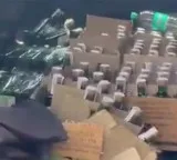 Patna Liquor Car Overturns People Rush To Collect Bottles