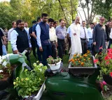 Omar Abdullah inaugurates Srinagar's first 'waste to wonder' flower garden