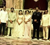 Nara Lokesh attends senior IAS officer son wedding reception