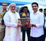 Vice President visits AP Nara Lokesh welcomes him