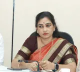 Home Minister Anitha injured by drone battery in Tirupati