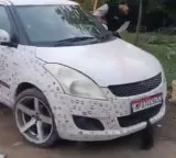 Aditya Sikarwar car with 3400 lipstick kisses leads to police action and fine