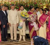 CM Chandrababu attends AP CS daughter wedding