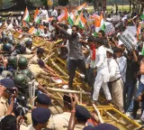Patna candidates protest turns streets into battlefield