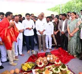 Nara Lokesh lays foundation stone for 100 crore Radisson Hotel in Ongole