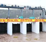 Veligonda Project trial run successful Krishna waters reach head regulator
