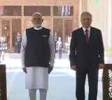PM Modi receives ceremonial welcome in Uzbekistan