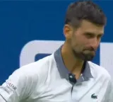 Novak Djokovic cries on court after tearful US Open exit here is the video