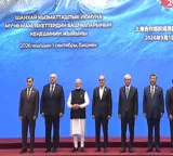 Narendra Modi and Shehbaz Sharif share stage at SCO Summit in Bishkek