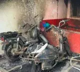 Tension in Edulapuram village as two vehicles burnt