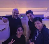 Shreya Ghoshal bumps into Falguni Pathak mid-air, has a fangirl moment