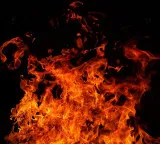 Hyundai showroom fire in Vijayawada Autonagar