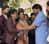 Megastar Chiranjeevi attends Chandrabose son wedding reception