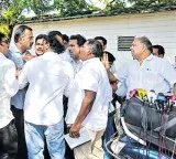 Employee union leaders ruckus at CM residence leaders clash physically