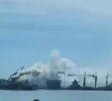 China shipyard fire accident 20 dead in cargo ship