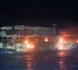 Philippines ferry fire leaves five dead and eighty seven missing