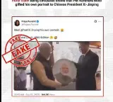 Did Narendra Modi gift his photo to Xi Jinping Here is the real truth