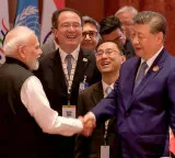 Narendra Modi and Xi Jinping meet at BRICS summit Chinese President calls for cooperation