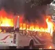 RTC bus gutted in fire at Visakhapatnam major accident averted